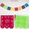 139Pcs Colorful Mexican Cinco De Mayo Balloon Kit With Mexicana Papel Picado Fiesta Banner for Día De Muertos, Loteria Taco Bout Baby Shower My First Birthday Party Decoración